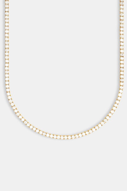3mm Tennis Chain - Gold