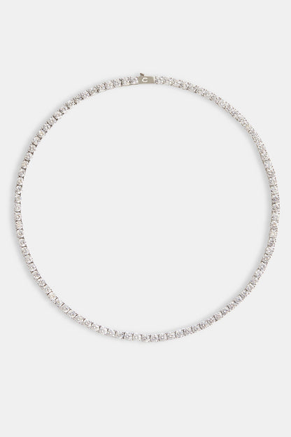 5mm Tennis Chain - White