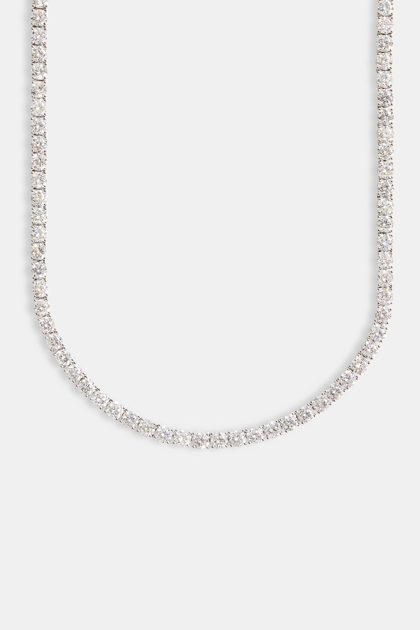 5mm tennis chain on white background